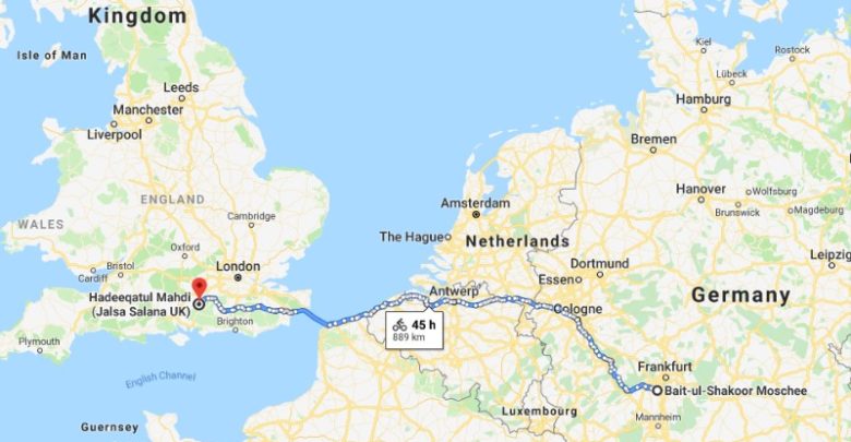 Photo of جلسہ سالانہ برطانیہ 2019ء پر جرمنی سے وفد کی بائیسکل (bi-cycle) پر شرکت