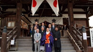 Photo of جاپان کے یومِ ثقافت کے موقع پر تاریخی معبد میں تقریرآنحضور ﷺ کے ہم عصر دانائے جاپان شہزادہ ’’شوتوکو‘‘ کی جائے پیدائش پر منعقدہ تقریب میں شرکت
