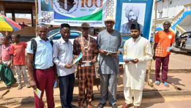 Photo of تبلیغی سٹال۔ کیلاہوں ٹاؤن سیرالیون