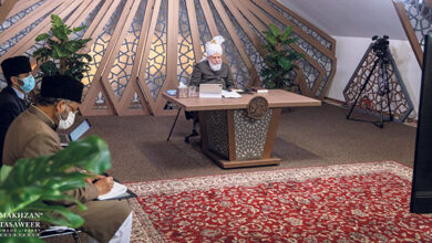 Photo of امیر المومنین حضرت خلیفۃ المسیح الخامس ایّدہ اللہ تعالیٰ بنصرہ العزیز کے ساتھ مجلس اطفال الاحمدیہ ناروے کی (آن لائن) ملاقات