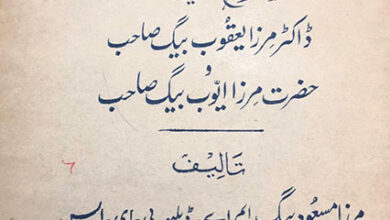 Photo of سیرت ایوب (مصنفہ ڈاکٹر مرزا یعقوب بیگ صاحب) (قسط 16)