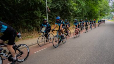 Photo of جرمنی سے 25 احباب جماعت پر مشتمل سائکلنگ گروپ کی حدیقۃ المہدی آمد