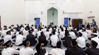 Photo of مسجد بیت الاکرام ڈیلس میں حضورِ انور کے ساتھ واقفینِ نَو کی کلاس