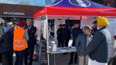 Photo of ناروے کے شہر Tonsberg میں تبلیغی سٹال