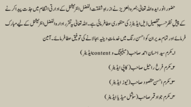 Photo of تقرر مدیران روزنامہ الفضل انٹرنیشنل