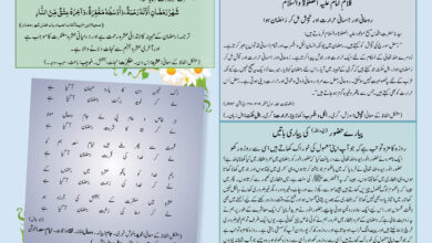 Photo of بچوں کا الفضل ۰۷؍ اپریل ۲۰۲۳ء