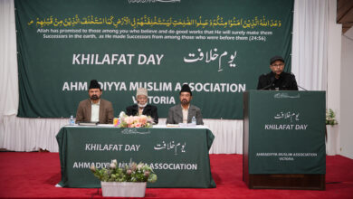 Photo of میلبرن، آسٹریلیا کی تین جماعتوں کا مشترکہ جلسہ یوم خلافت