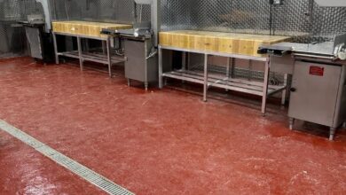 Photo of جلسہ سالانہ برطانیہ ۲۰۲۳ءایک نئے دور کا آغاز: شعبہ ہیلتھ اینڈ سیفٹی اور شعبہ ضیافت کے تحت گوشت کی قصاب گاہ کا قیام