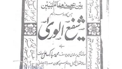 Photo of کتب مینار (قسط ۳۵) شفیع الوریٰ