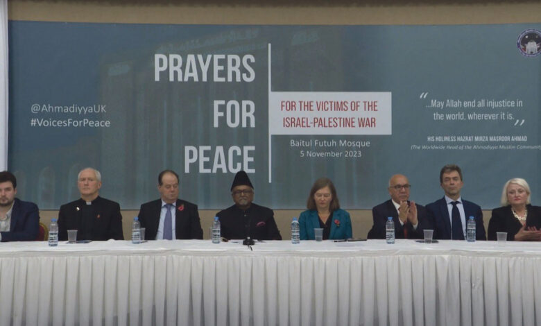 Photo of مسجد بیت الفتوح لندن میں فلسطین اور اسرائیل کے مابین قیام امن کے لیے Prayers for Peace
