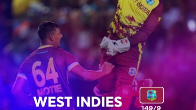Photo of ٹی ٹوینٹی کرکٹ ورلڈکپ:اہم مقابلہ میں، نیوزیلینڈ کے خلاف ویسٹ انڈیز کی تیرہ رنزسے فتح