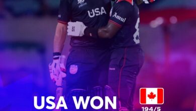 Photo of ٹی ٹوینٹی کرکٹ ورلڈ کپ: افتتاحی میچ میں یوایس اے کی کینیڈا کےخلاف شاندار فتح!