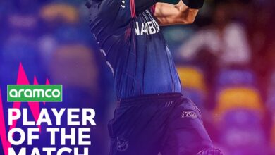 Photo of ٹی ٹوینٹی کرکٹ ورلڈکپ: سنسنی خیزمقابلہ میں نمیبیا نےعمان کوسپر اوور میں شکست دے دی