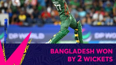 Photo of ٹی ٹوینٹی کرکٹ ورلڈکپ:سری لنکا کو مسلسل دوسرے میچ میں شکست، بنگلادیش نے دو وکٹ سے کامیابی حاصل کرلی
