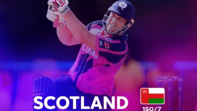 Photo of ٹی ٹوینٹی کرکٹ ورلڈکپ:عمان کے خلاف اسکاٹ لینڈ کی سات وکٹوں سے شاندار کامیابی