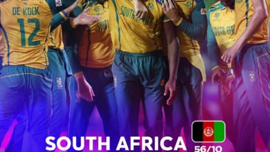 Photo of ٹی ٹوینٹی کرکٹ ورلڈ کپ: پہلےسیمی فائنل میں جنوبی افریقہ  افغانستان کوآؤٹ کلاس کرتے ہوئے پہلی مرتبہ فائنل میں پہنچ گیا