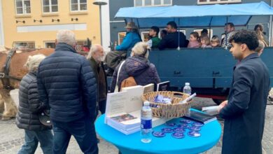 Photo of پراسٹیو، ڈنمارک کے ایک میلہ میں تین روزہ تبلیغی سٹال