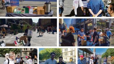 Photo of ہیلسنکی، فن لینڈ میں ایک تبلیغی سٹال