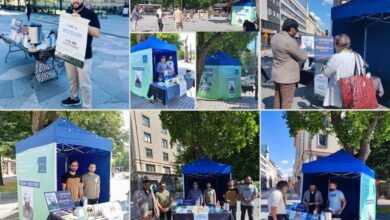 Photo of فن لینڈ کے دو شہروں ہیلسنکی اور تامپرے میں تبلیغی سٹالز