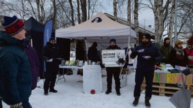 Photo of سویڈن کے یوُک مُوک (Jokkmokk) میلہ میں تین روزہ تبلیغ سٹال