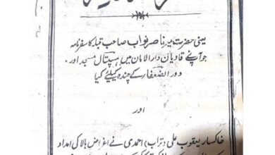 Photo of تعارف کتب صحابہ کرامؓ حضرت اقدس مسیح موعود علیہ الصلوٰۃ والسلام (قسط ۵۳): سفر نامہ ناصر (حصہ اول) (حضرت میر ناصر نواب صاحب دہلوی رضی اللہ عنہ )