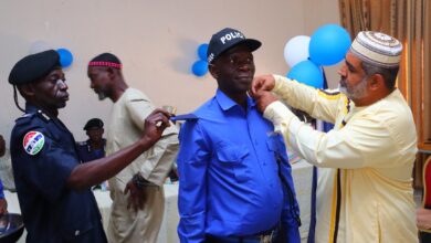 Photo of گیمبیا کے ایک ریجن کی پولیس فورس کی تقریب میں ایک احمدی واقف زندگی کا اعزاز