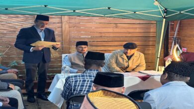 Photo of مجلس انصاراللہ طاہر ریجن، لندن کے ممبران عاملہ و زعما ءکا صدر مجلس کے ساتھ ایک اجلاس