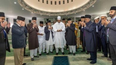 Photo of گھانا کی ریاست Gaکے بادشاہ عزت مآب Tackie Teiko Tsuru II کا دورہ مسجد بیت الفتوح