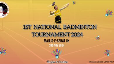 Photo of پہلا نیشنل بیڈمنٹن ٹورنامنٹ زیر اہتمام مجلس صحت یوکے