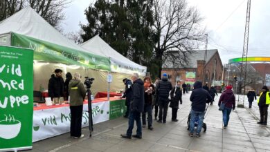 Photo of مجلس خدام الاحمدیہ ڈنمارک کے زیر انتظام کرسمس کے موقع پر مختلف شہروں میں فوڈ کیمپس