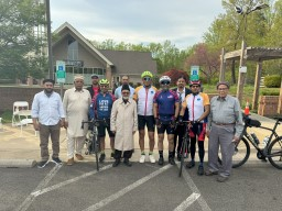 Photo of امریکہ میں ’احمدیہ سائیکل رائیڈ‘ کے تحت ۷۰؍میل کا سائیکل سفر