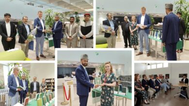 Photo of فن لینڈ کے شہر Riihimäkiکی سٹی لائبریری میں قرآن کریم کی تیس روزہ نمائش