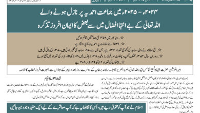 Photo of ضمیمہ جلسہ سالانہ برطانیہ ۲۰۲۵ء (نمبر ۲)