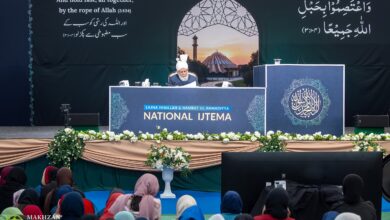 Photo of امیرالمومنین حضرت خلیفۃالمسیح الخامس ایدہ اللہ تعالیٰ بنصرہ العزیز کے لجنہ اماءاللہ برطانیہ کے سالانہ نیشنل اجتماع 2025ء کے موقع پر بصیرت افروز خطاب کا خلاصہ
