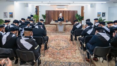 Photo of امیر المومنین حضرت خلیفۃ المسیح الخامس ایّدہ اللہ تعالیٰ بنصرہ العزیز کے ساتھ مجلس خدام الاحمدیہ ہالینڈ کی نیشنل مجلس عاملہ اور قائدین مجالس کی ملاقات